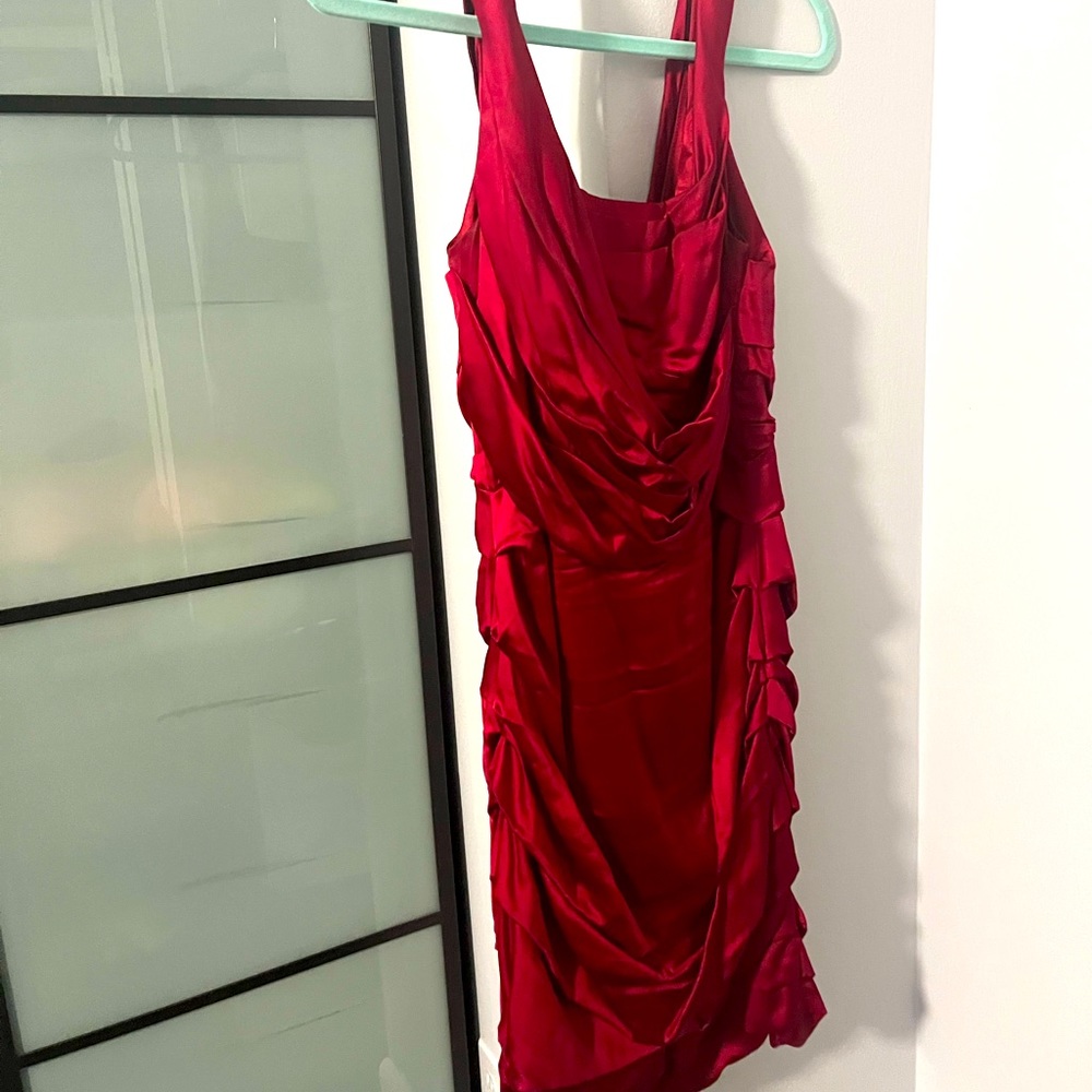 Silky Red Dress